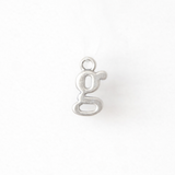 Lowercase Alphabet - Dangle Charm - Sterling Silver