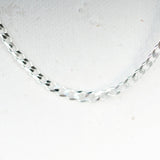 Flattened Curb - Medium - Sterling Silver