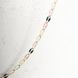 Gold Enamel Chain in Witches Brew