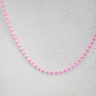 Pink Figaro Flat Mini Necklace
