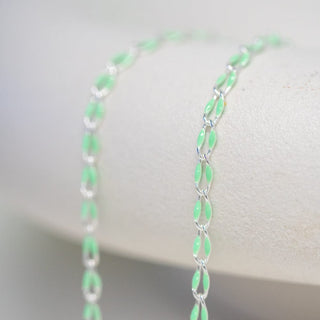 Figaro Flat Mini necklace in green