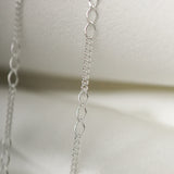 Triple Diamond Curb - Sterling Silver