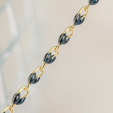 Gold Enamel in Midnight