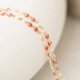 Gold Enamel in Candy Cane