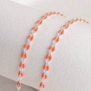 Orange chain necklace