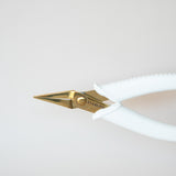 Precision Needle Nose Pliers - White & Gold (2 pair)
