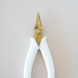 Precision Needle Nose Pliers - White & Gold (2 pair)