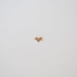 SMALL GOLD HEART CONNECTOR CHARM