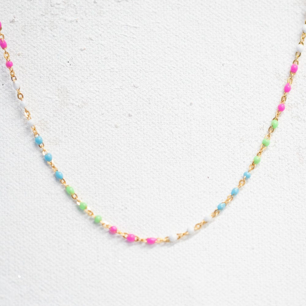 Colorful beaded necklace