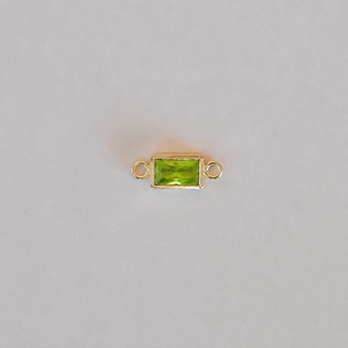 Baguette Bezel Connector - Gold Filled
