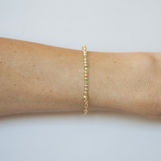 Green + 3 Gold - Bead Connector - GF