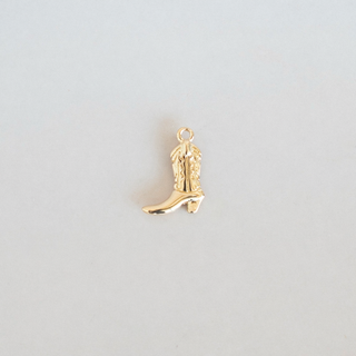 Cowboy Boot - Dangle - Gold Plated