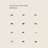 Baguette Bezel Connector - Gold Filled