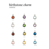 Birthstone Dangle Charms - Sterling Silver