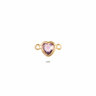 June Heart Charm