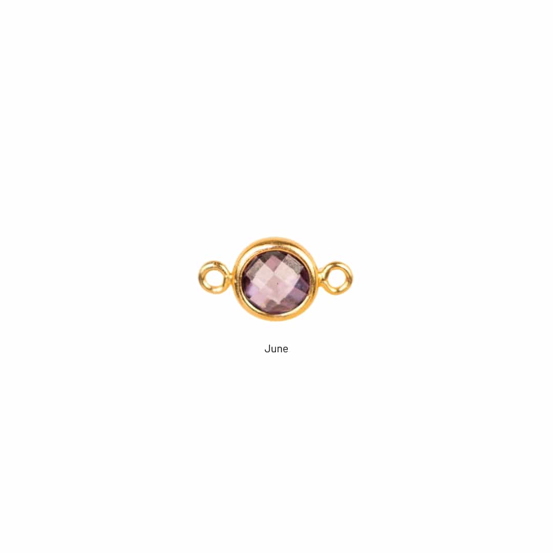 June amethyst charm