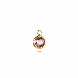 June amethyst charm