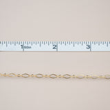 Diamond Triple Link - Large - Gold Filled