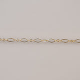 Diamond Triple Link - Large - Gold Filled