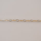 Diamond Triple Link - Large - Gold Filled