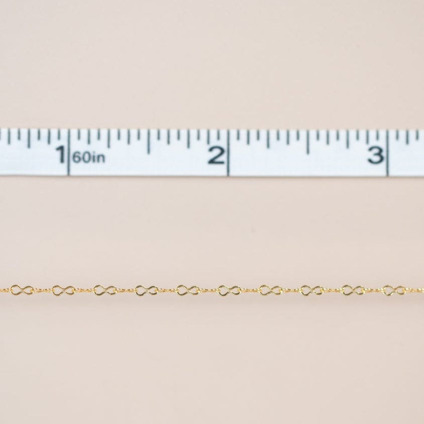 Gold Infinity Chain with Ruler Measurement