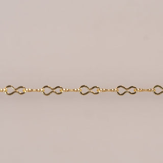 Gold infinity chain necklace