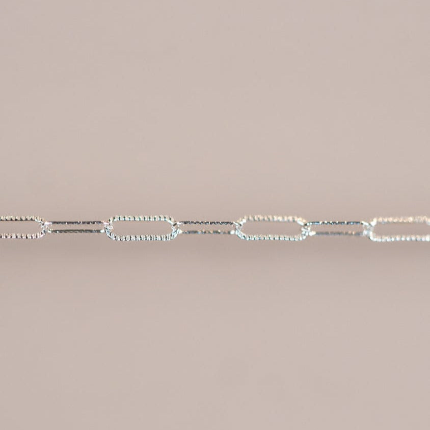 Silver chain detail