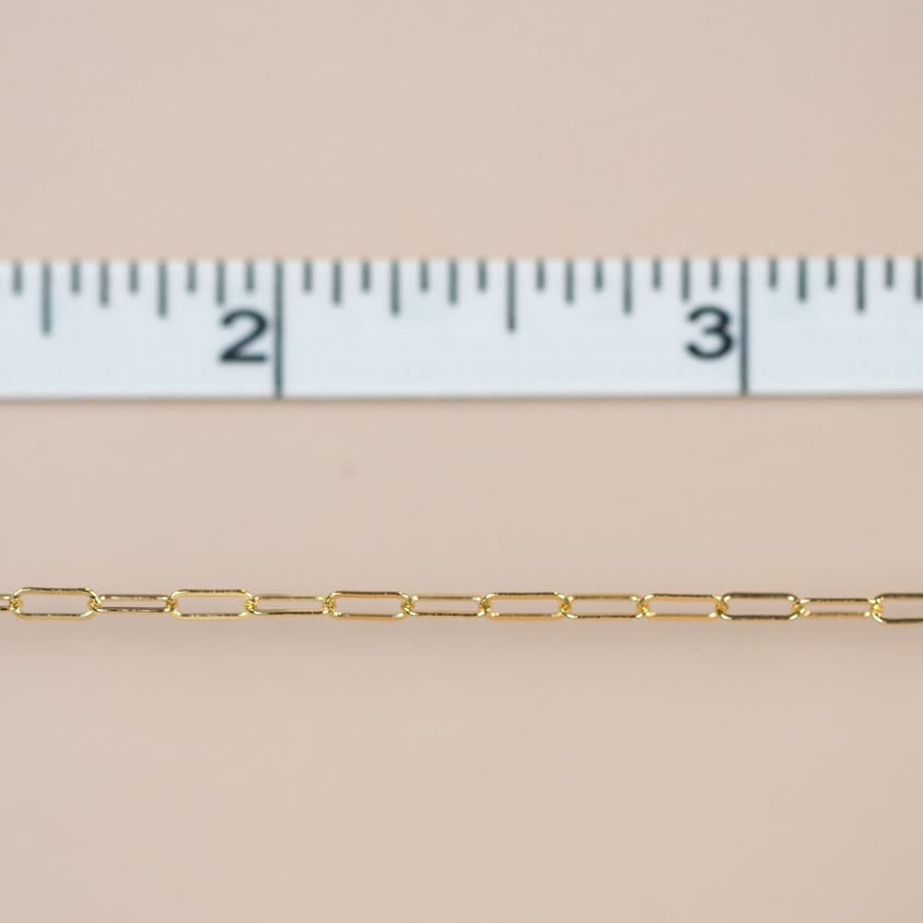New Chain Arrival, gold chain with ruler, 2-3 inches