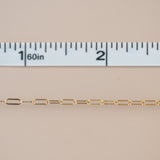 Flat Paperclip - Gold Filled