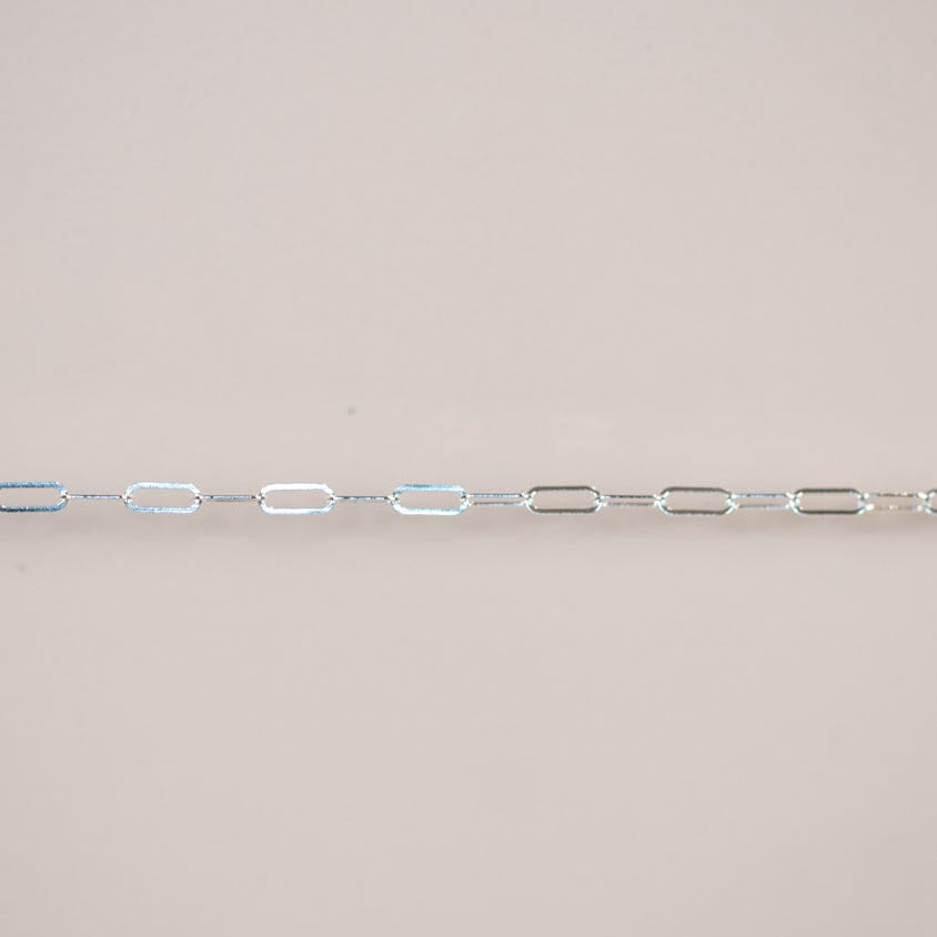 Delicate silver chain necklace