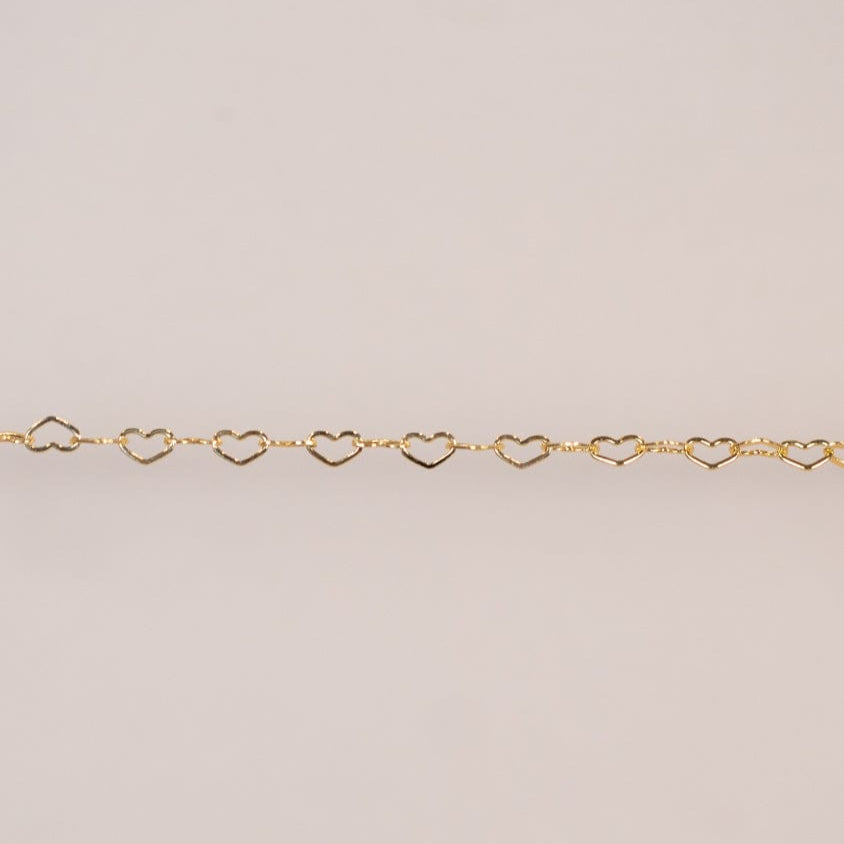 Gold heart chain necklace from new arrivals