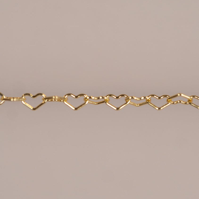 Gold heart chain