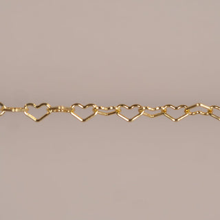 Gold heart chain