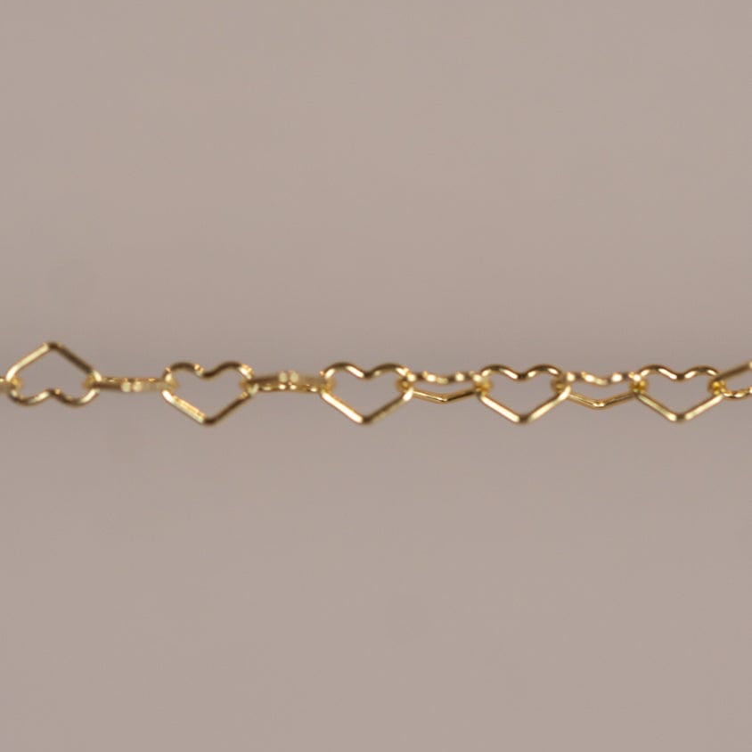 Gold heart chain