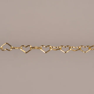 Gold heart chain