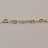 Flat Heart - Small - Gold Filled