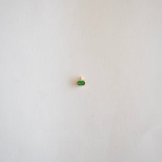 Oval Birthstone - Dangle - Gold Filled