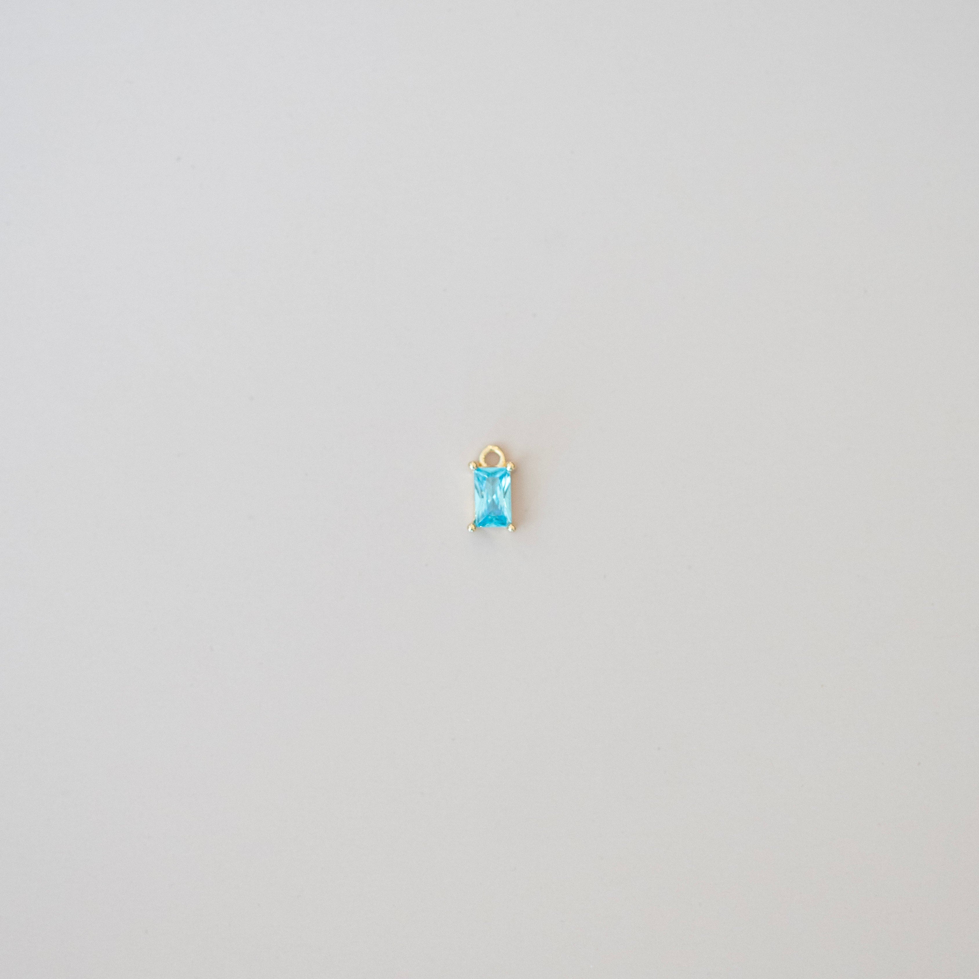 BLUE BIRTHSTONE CHARM