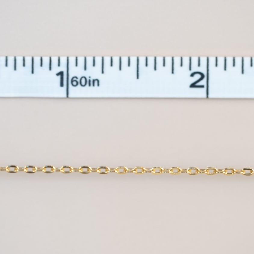 Permanent Jewelry Chain with tape measure at 15 inches