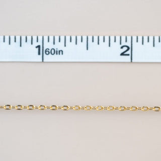 Permanent Jewelry Chain with tape measure at 15 inches