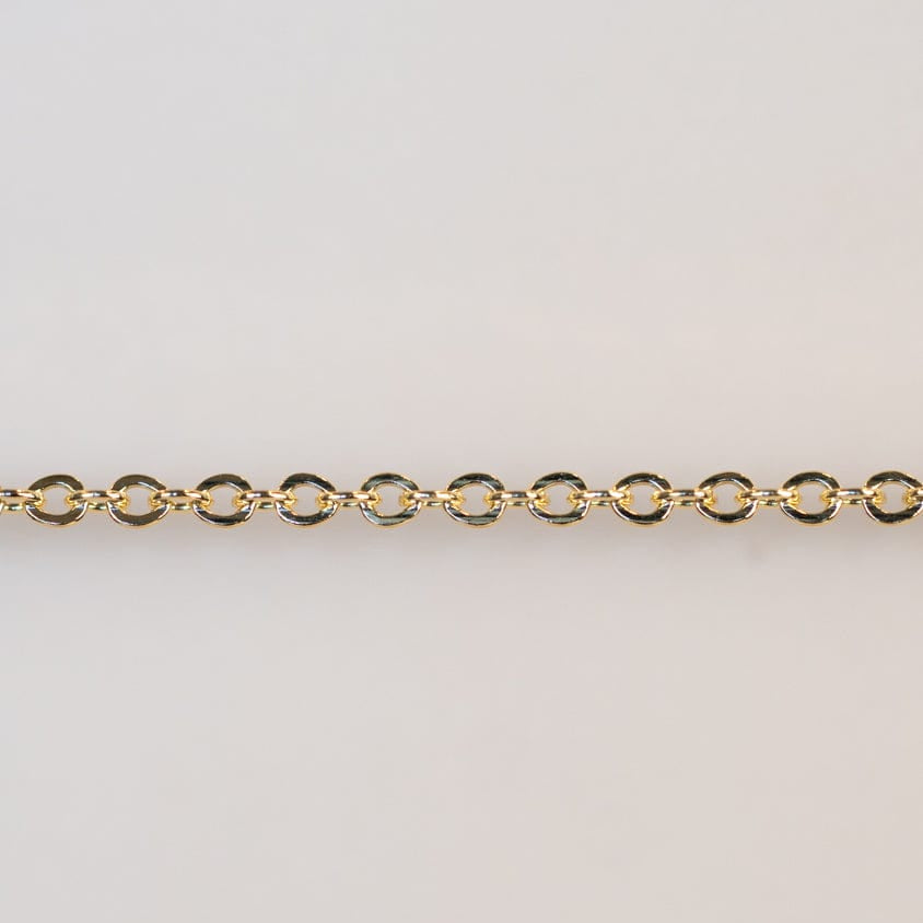 Gold permanent jewelry chain.