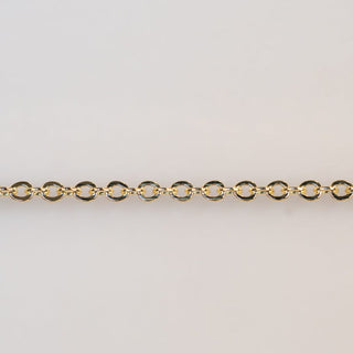 Gold permanent jewelry chain.