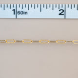 Paperclip - Knurled - Gold Filled