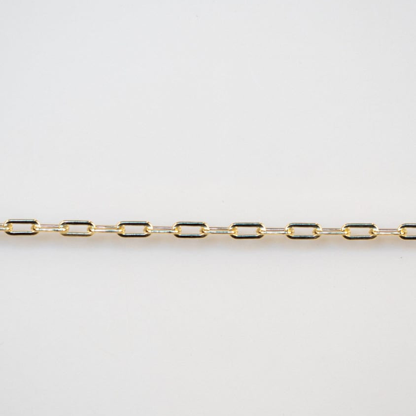 Permanent Jewelry Chain - Gold Link Chain Detail