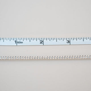 Permanent jewelry chain with measuring tape, 55 inches