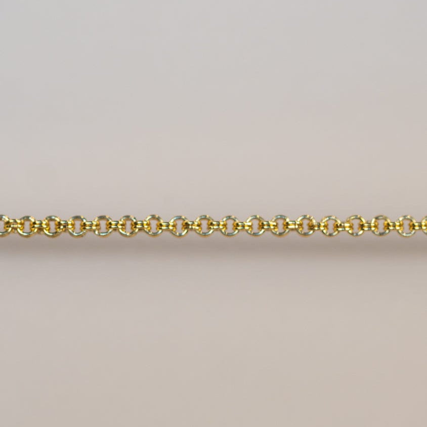 Permanent Jewelry Chain - Gold chain link detail
