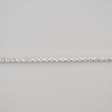 Oval Link - Knurled - Large - Sterling Silver