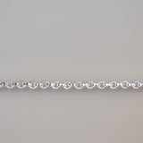 Oval Link - Knurled - Large - Sterling Silver