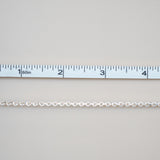 Oval Link - Knurled - Large - Sterling Silver