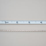 Oval Link - Knurled - Large - Sterling Silver